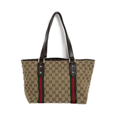 中古】 GUCCI グッチ キャンバス トートバッグ GG シェリーライン