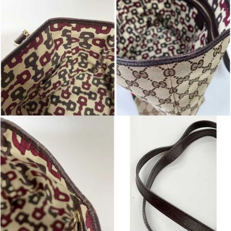  GUCCI グッチ キャンバス　トートバッグ　GG　シェリーライン 137396 ベージュ