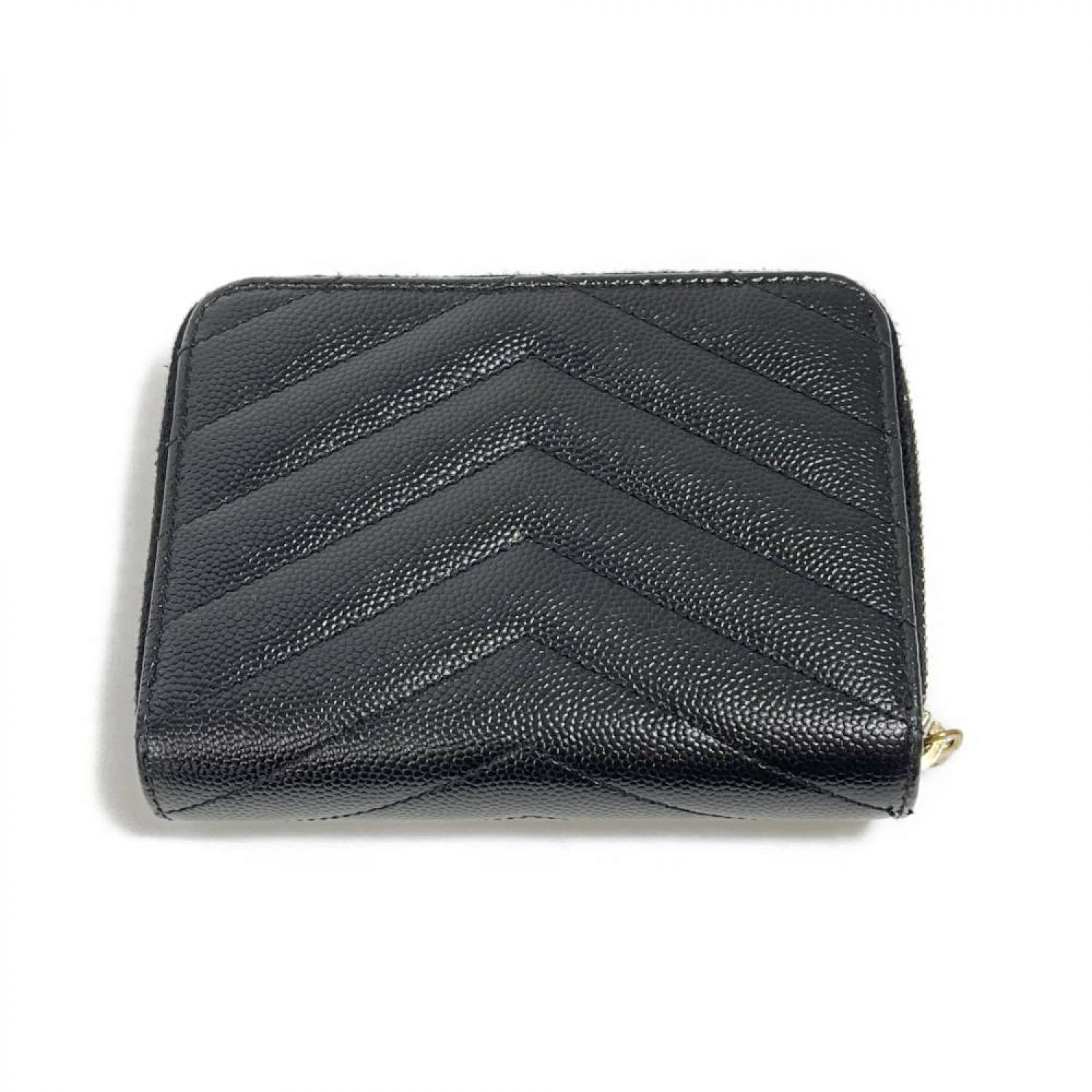 中古】 Yves Saint Laurent イブサンローラン カサンドラ 二つ折り財布 