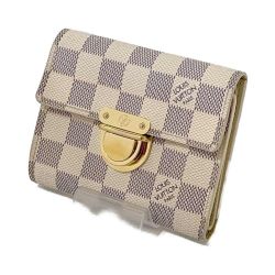 ◆◆ LOUIS VUITTON ルイヴィトン ダミエ・アズール ポルトフォイユ・コアラ 汚れ有 N60013 Bランク