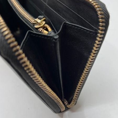  BVLGARI ブルガリ 財布 ラウンドファスナー FG/G12/33770 ブラック
