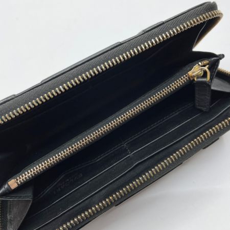  BVLGARI ブルガリ 財布 ラウンドファスナー FG/G12/33770 ブラック