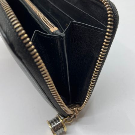  BVLGARI ブルガリ 財布 ラウンドファスナー FG/G12/33770 ブラック