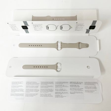  Apple アップル AppleWatchSeries7 G30T0LVH96 スターライトスポーツバンド GPSモデル MKMY3J/A Sランク