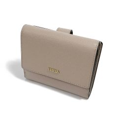 ◆◆ FURLA フルラ 二つ折り財布 PZ57 ベージュ Aランク
