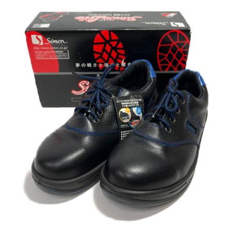 【中古】 モン 安全靴 短靴 SL11-BL黒／ブルー 26．5cm SL11BL26