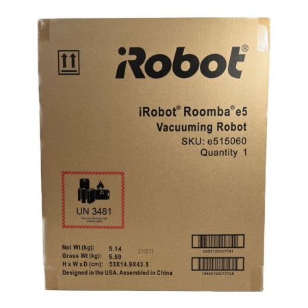  iRobot ルンバ e5 ロボットクリーナー　掃除機 e515060