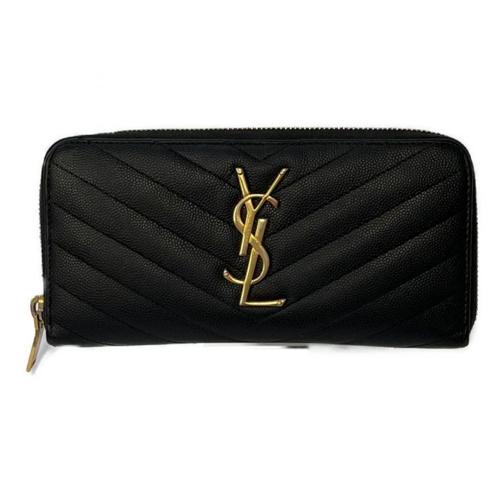 SAINT LAURENT(Yves Saint Laurent) 長財布 表面にベタ付きあり 358094-BOW01  ブラック｜中古｜なんでもリサイクルビッグバン