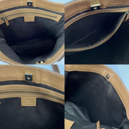  GUCCI グッチ GGキャンバス　ショルダーバッグ 109106 ブラウン×ベージュ