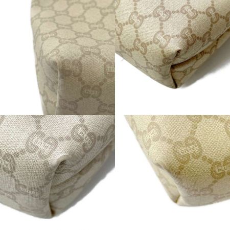  GUCCI Plus シェリートートバッグ ポケット破れで無し ベージュ