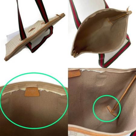  GUCCI Plus シェリートートバッグ ポケット破れで無し ベージュ