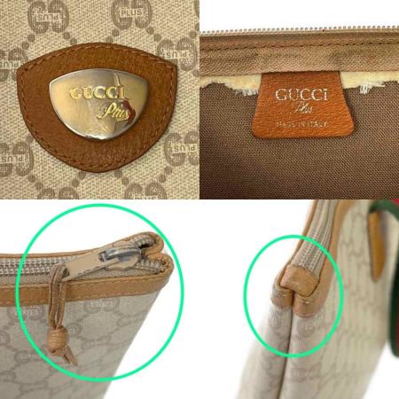  GUCCI Plus シェリートートバッグ ポケット破れで無し ベージュ