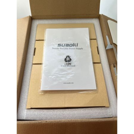  SUAOKI ポータブル電源　付属品完備 14~40V HQC81008 PS5B ブラック
