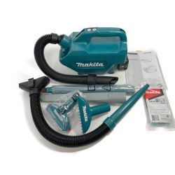 ◆◆ MAKITA マキタ 充電式クリーナ　充電池×1個　紙パック　付 CL121D ブルー Bランク