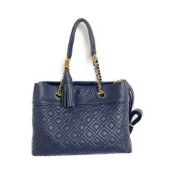 ◆◆ TORY BURCH トリーバーチ 2WAYチェーンショルダーバッグ 48892 ネイビー Aランク