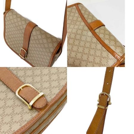  CELINE セリーヌ ショルダーバッグ ブラウン x ベージュ