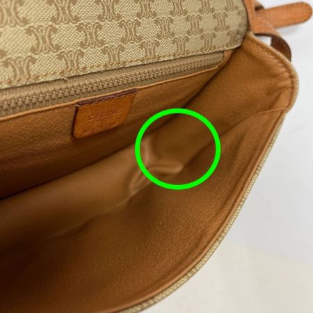  CELINE セリーヌ ショルダーバッグ ブラウン x ベージュ
