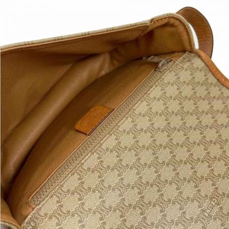  CELINE セリーヌ ショルダーバッグ ブラウン x ベージュ