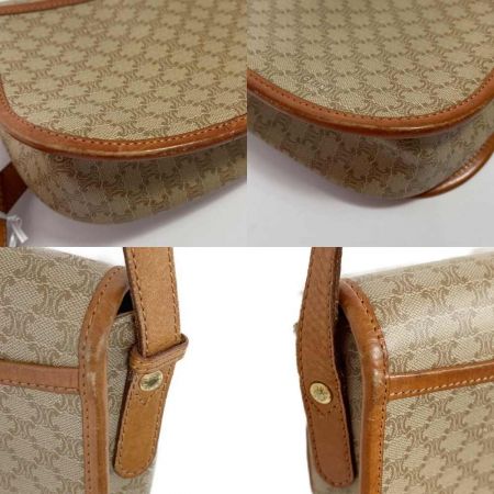  CELINE セリーヌ ショルダーバッグ ブラウン x ベージュ