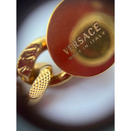  VERSACE ベルサーチ チェーンブレスレット メドゥーサ GP メッキ ゴールド
