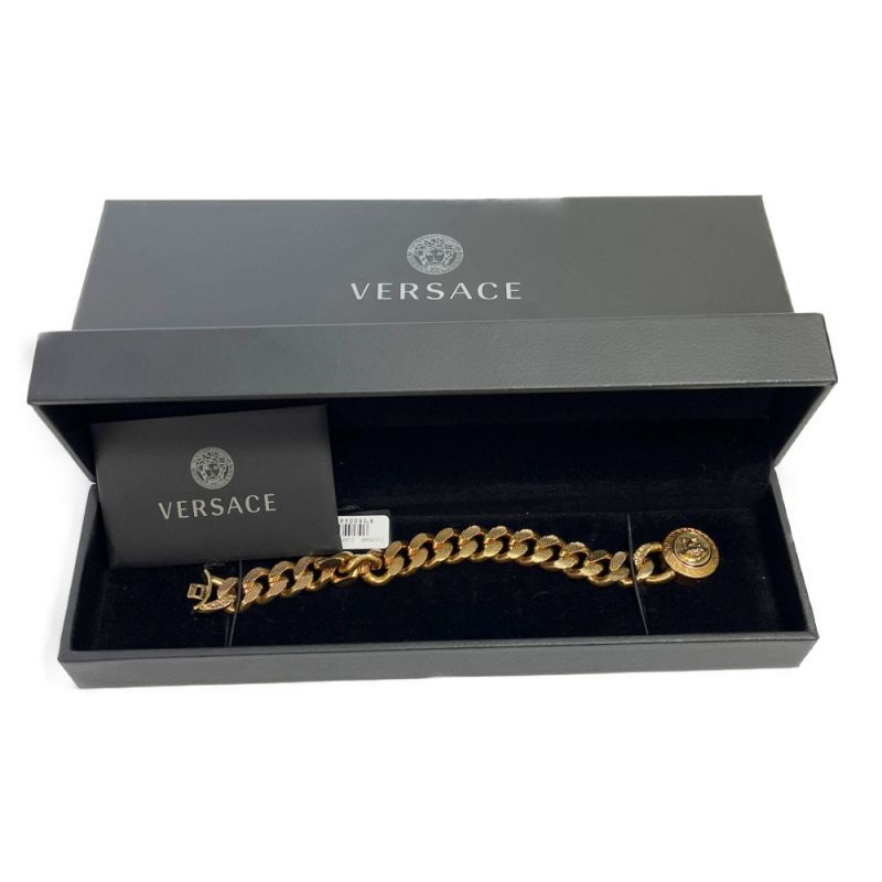 中古】 VERSACE ベルサーチ チェーンブレスレット メドゥーサ GP ...