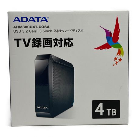  ADATA 外付けハードディスク　4TB AHM800U4T-COS