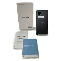 ◆◆ SHARP シャープ スマートフォン ブラック AQUOS sense4 basic 64GB A003SH ブラック Sランク