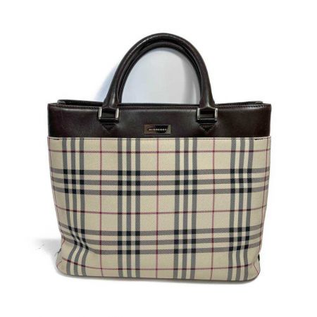  BURBERRY バーバリー トートバッグ 　バーバリーチェック　キズ有 ベージュ/茶