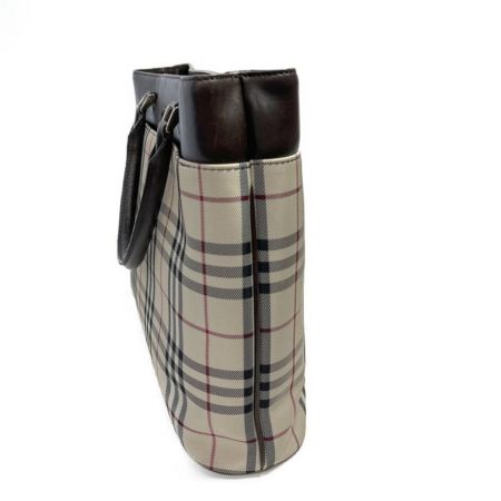  BURBERRY バーバリー トートバッグ 　バーバリーチェック　キズ有 ベージュ/茶
