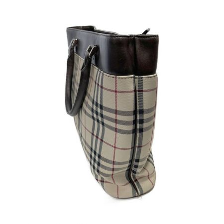  BURBERRY バーバリー トートバッグ 　バーバリーチェック　キズ有 ベージュ/茶