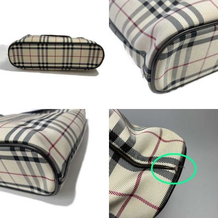  BURBERRY バーバリー トートバッグ 　バーバリーチェック　キズ有 ベージュ/茶