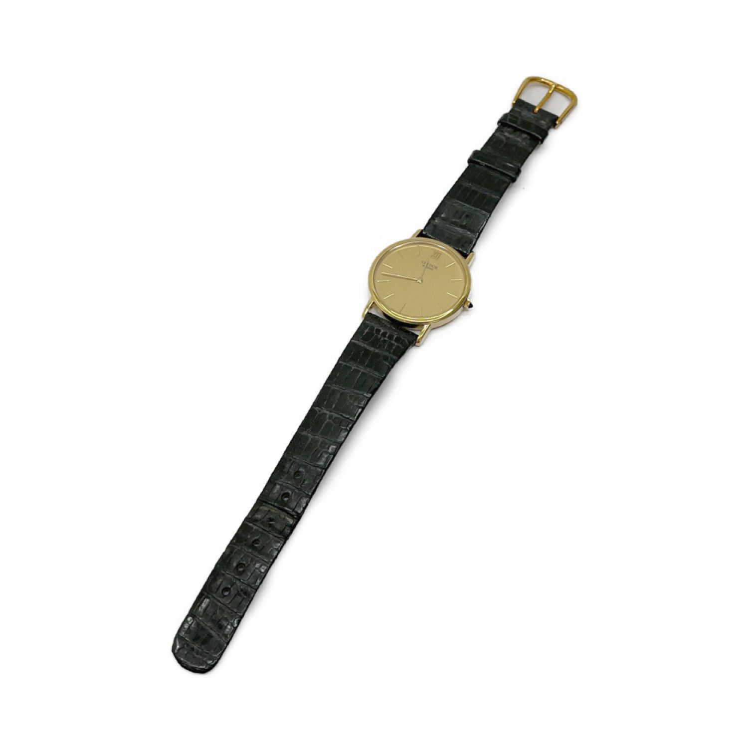 セイコー クレドール 7770-6020 18KT YG クォーツ メンズ腕時計 ...
