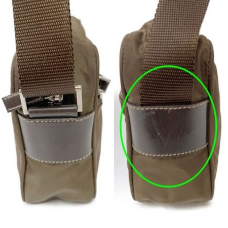  PRADA プラダ ナイロンショルダーバッグ ブラウン