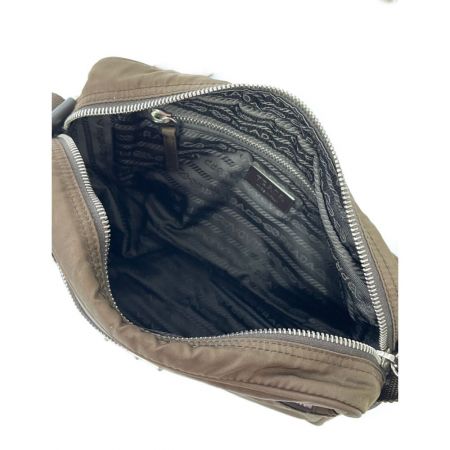  PRADA プラダ ナイロンショルダーバッグ ブラウン