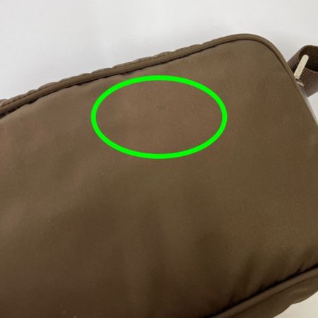  PRADA プラダ ナイロンショルダーバッグ ブラウン