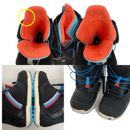  BURTON バートン スノーボード　ブーツ　24.0cm　MINT-ASIAN FIT ブラック×水色オレンジ