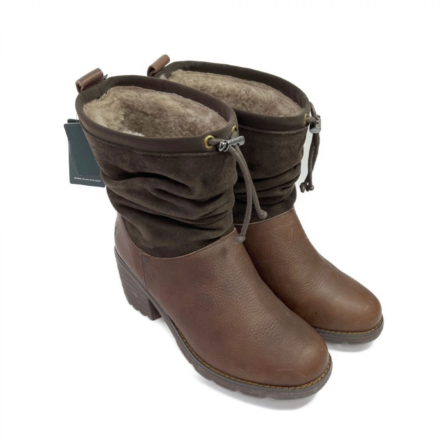 中古】 EMU エミュー Sheepskin Boots 25cm W11138 ブラウン Bランク