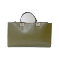 ◆◆ Salvatore Ferragamo サルヴァトーレフェラガモ ハンドバッグ 縫い目破損有  キズ有 AQ-21 0140 モカ Bランク