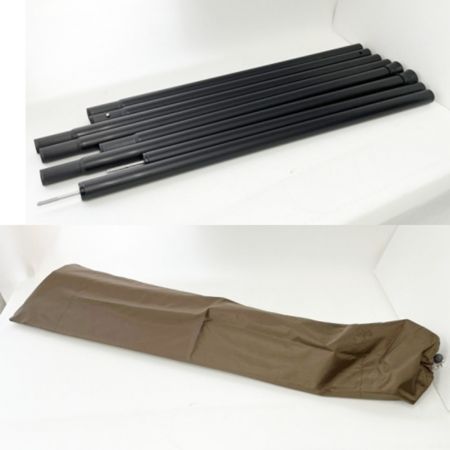  snowpeak スノーピーク HDタープ シールド・ヘキサ(M)＆ウイングポール（ブラック）付き TP-861H