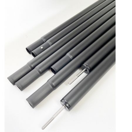  snowpeak スノーピーク HDタープ シールド・ヘキサ(M)＆ウイングポール（ブラック）付き TP-861H