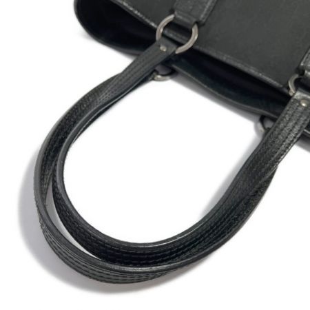  GUCCI グッチ GGキャンバス×レザー トート ショルダーバッグ 113019・203989  ブラック