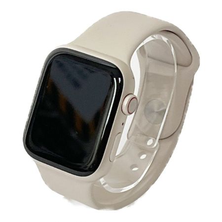  Apple アップル AppleWatch Series7 Wi-Fi+Cellularモデル スターライト 45mmケース スポーツバンド スターライト