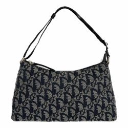 ◆◆ Christian Dior クリスチャンディオール トロッター　ミニバッグ　ポーチ PZ1012 ネイビー Bランク