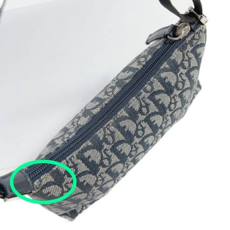  Christian Dior クリスチャンディオール トロッター　ミニバッグ　ポーチ PZ1012 ネイビー