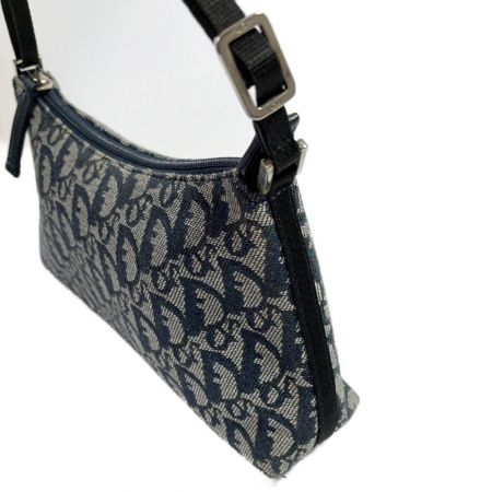  Christian Dior クリスチャンディオール トロッター　ミニバッグ　ポーチ PZ1012 ネイビー