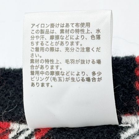  agnes b アニエスベー マフラー チェック柄 タグ付 レディース 未使用品 レッド ブラック