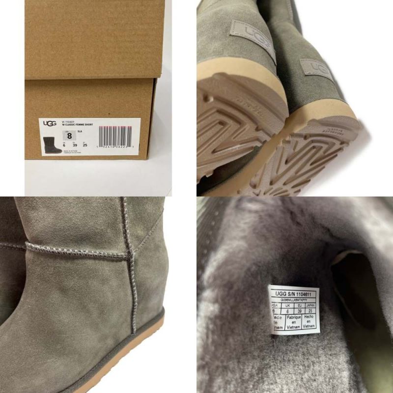 中古】 UGG アグ クラシックフェムショート ムートンブーツ SIZE 25cm