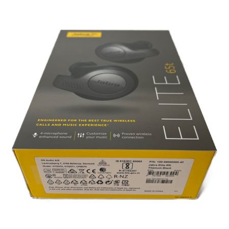  Jabra ELITE 65t 　ワイヤレスイヤホン 100-99000000-40 チタニウムブラック