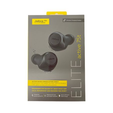  Jabra 【未開封品】ELITE active 75t　ワイヤレスイヤホン 100-99093004-40 グレー