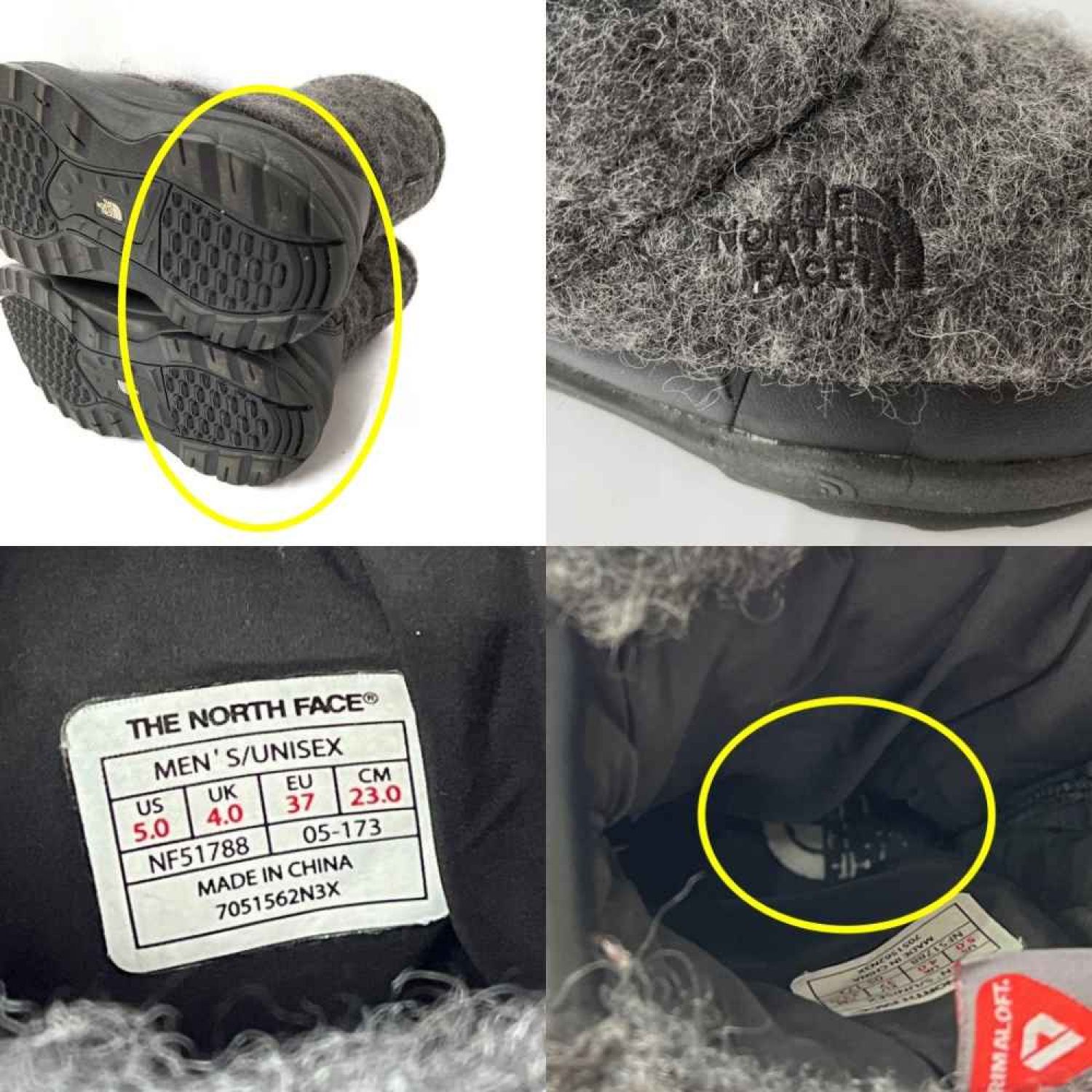 中古】 THE NORTH FACE ザノースフェイス ヌプシブーツ 防水ウール